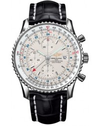 Breitling Navitimer World  Automatic Men's Watch, Stainless Steel, White Dial, A2432212.G571.761P