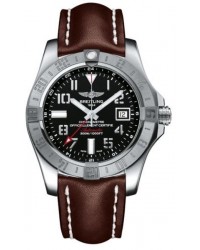 Breitling Avenger II GMT  Automatic Men's Watch, Stainless Steel, Black Dial, A3239011.BC34.437X