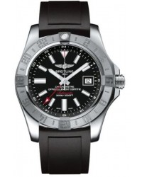 Breitling Avenger II GMT  Automatic Men's Watch, Stainless Steel, Black Dial, A3239011.BC35.131S
