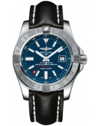 Breitling Avenger II GMT  Automatic Men's Watch, Stainless Steel, Blue Dial, A3239011.C872.435X