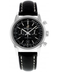 Breitling Transocean  Automatic Men's Watch, Stainless Steel, Black Dial, A4131012.BC06.258X