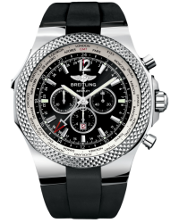 Breitling Bentley GMT  Chronograph Automatic Men's Watch, Stainless Steel, Black Dial, A4736212.B919.210S