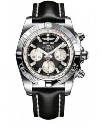 Breitling Chronomat 44  Chronograph Automatic Men's Watch, Stainless Steel, Black Dial, AB011012.B967.435X