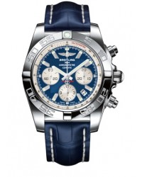 Breitling Chronomat 44  Chronograph Automatic Men's Watch, Stainless Steel, Blue Dial, AB011012.C788.731P