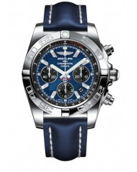 Breitling Chronomat 44  Chronograph Automatic Men's Watch, Stainless Steel, Blue Dial, AB011012.C789.105X