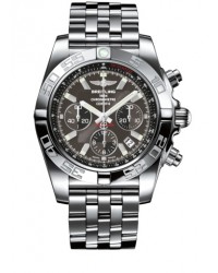 Breitling Chronomat 44  Chronograph Automatic Men's Watch, Stainless Steel, Black Dial, AB011012.M524.375A