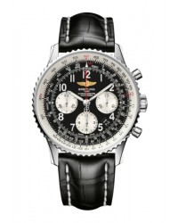 Breitling Navitimer 01  Chronograph Automatic Men's Watch, Stainless Steel, Black Dial, AB012012.BB02.744P