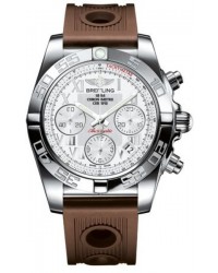 Breitling Chronomat 41  Automatic Men's Watch, Stainless Steel, White Dial, AB014012.A747.204S