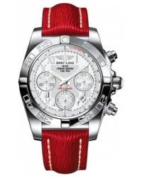 Breitling Chronomat 41  Automatic Men's Watch, Stainless Steel, White Dial, AB014012.A747.259X