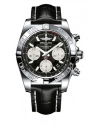 Breitling Chronomat 41  Chronograph Automatic Men's Watch, Stainless Steel, Black Dial, AB014012.BA52.728P