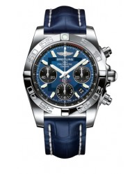 Breitling Chronomat 41  Chronograph Automatic Men's Watch, Stainless Steel, Blue Dial, AB014012.C830.718P