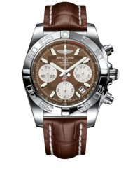 Breitling Chronomat 41  Chronograph Automatic Men's Watch, Stainless Steel, Brown Dial, AB014012.Q583.724P