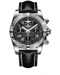 Breitling Chronomat 41  Chronograph Automatic Men's Watch, Stainless Steel, Black Dial, AB0140AA.BC04.728P