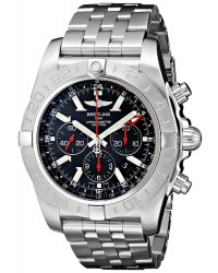 Breitling Chronomat GMT  Automatic Men's Watch, Stainless Steel, Black Dial, AB041210.BB48.384A