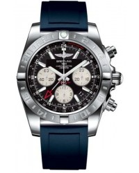 Breitling Chronomat 44 GMT  Automatic Men's Watch, Stainless Steel, Black Dial, AB042011.BB56.145S
