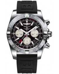 Breitling Chronomat 44 GMT  Automatic Men's Watch, Stainless Steel, Black Dial, AB042011.BB56.153S