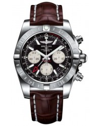 Breitling Chronomat 44 GMT  Automatic Men's Watch, Stainless Steel, Black Dial, AB042011.BB56.739P