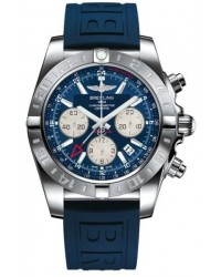 Breitling Chronomat 44 GMT  Automatic Men's Watch, Stainless Steel, Blue Dial, AB042011.C851.157S