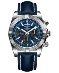 Breitling Chronomat 44 GMT  Automatic Men's Watch, Stainless Steel, Blue Dial, AB042011.C852.112X