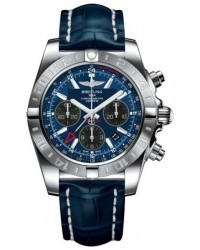 Breitling Chronomat 44 GMT  Automatic Men's Watch, Stainless Steel, Blue Dial, AB042011.C852.731P