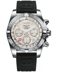 Breitling Chronomat 44 GMT  Automatic Men's Watch, Stainless Steel, Silver Dial, AB042011.G745.153S