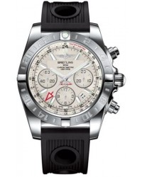 Breitling Chronomat 44 GMT  Automatic Men's Watch, Stainless Steel, Silver Dial, AB042011.G745.200S