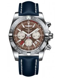 Breitling Chronomat 44 GMT  Automatic Men's Watch, Stainless Steel, Brown Dial, AB042011.Q589.105X