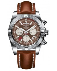 Breitling Chronomat 44 GMT  Automatic Men's Watch, Stainless Steel, Brown Dial, AB042011.Q589.433X