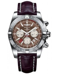 Breitling Chronomat 44 GMT  Automatic Men's Watch, Stainless Steel, Brown Dial, AB042011.Q589.735P