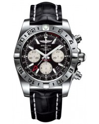 Breitling Chronomat 44 GMT  Automatic Men's Watch, Stainless Steel, Black Dial, AB0420B9.BB56.744P