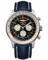 Breitling Navitimer GMT  Automatic Men's Watch, Stainless Steel, Black Dial, AB044121.BD24.101X