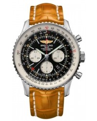 Breitling Navitimer GMT  Automatic Men's Watch, Stainless Steel, Black Dial, AB044121.BD24.896P