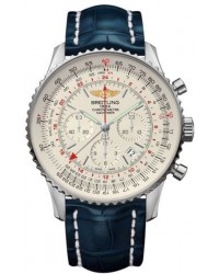 Breitling Navitimer GMT  Automatic Men's Watch, Stainless Steel, Silver Dial, AB044121.G783.746P