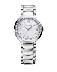 Baume & Mercier Promesse  Automatic Women's Watch, Stainless Steel, Mother Of Pearl Dial, MOA10184