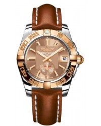Breitling Galactic 36 Automatic  Automatic Unisex Watch, Stainless Steel & Rose Gold, Bronze Dial, C3733012.Q584.413X