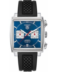 Tag Heuer Monaco  Automatic Men's Watch, Stainless Steel, Blue Dial, CAW2111.FT6021