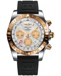 Breitling Chronomat 44 GMT  Automatic Men's Watch, Stainless Steel & Rose Gold, White Dial, CB042012.A739.153S
