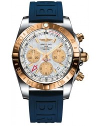 Breitling Chronomat 44 GMT  Automatic Men's Watch, Stainless Steel & Rose Gold, White Dial, CB042012.A739.158S