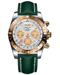 Breitling Chronomat 44 GMT  Automatic Men's Watch, Stainless Steel & Rose Gold, White Dial, CB042012.A739.191X