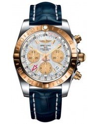 Breitling Chronomat 44 GMT  Automatic Men's Watch, Stainless Steel & Rose Gold, White Dial, CB042012.A739.731P