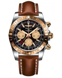 Breitling Chronomat 44 GMT  Automatic Men's Watch, Stainless Steel & Rose Gold, Black Dial, CB042012.BB86.434X