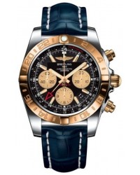 Breitling Chronomat 44 GMT  Automatic Men's Watch, Stainless Steel & Rose Gold, Black Dial, CB042012.BB86.731P