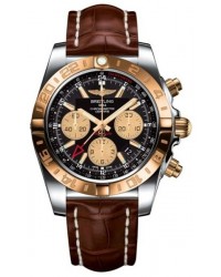 Breitling Chronomat 44 GMT  Automatic Men's Watch, Stainless Steel & Rose Gold, Black Dial, CB042012.BB86.737P