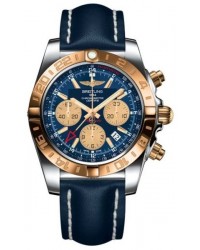 Breitling Chronomat 44 GMT  Automatic Men's Watch, Stainless Steel & Rose Gold, Blue Dial, CB042012.C858.105X