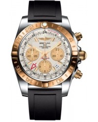 Breitling Chronomat 44 GMT  Automatic Men's Watch, Stainless Steel & Rose Gold, Silver Dial, CB042012.G755.131S