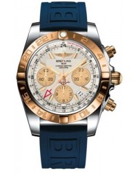 Breitling Chronomat 44 GMT  Automatic Men's Watch, Stainless Steel & Rose Gold, Silver Dial, CB042012.G755.157S