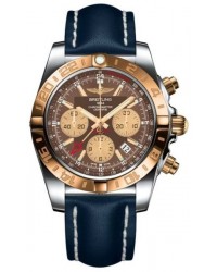 Breitling Chronomat 44 GMT  Automatic Men's Watch, Stainless Steel & Rose Gold, Brown Dial, CB042012.Q590.105X