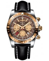 Breitling Chronomat 44 GMT  Automatic Men's Watch, Stainless Steel & Rose Gold, Brown Dial, CB042012.Q590.436X