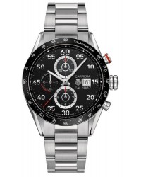 Tag Heuer Carrera  Automatic Men's Watch, Stainless Steel, Black Dial, CV2A1R.BA0799