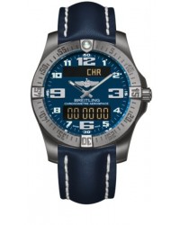 Breitling Aerospace Evo  Chronograph LCD Display Quartz Men's Watch, Titanium, Blue Dial, E7936310.C869.105X